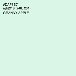 #DAF6E7 - Granny Apple Color Image